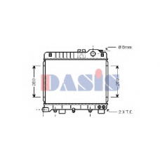 050280N AKS DASIS Радиатор, охлаждение двигателя