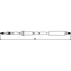 HOS3852 APEC Тормозной шланг