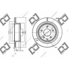 BD1058 DJ PARTS Тормозной диск