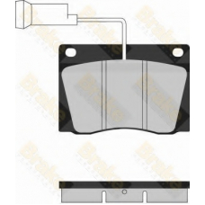 PA1217 BRAKE ENGINEERING Комплект тормозных колодок, дисковый тормоз