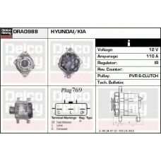 DRA0988 DELCO REMY Генератор