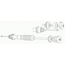 PU01154 CEF Трос, управление сцеплением