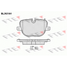 BL2621A1 FTE Комплект тормозных колодок, дисковый тормоз