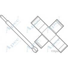 KIT271 APEC Комплектующие, тормозные колодки