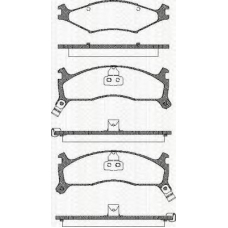 8110 18004 TRISCAN Комплект тормозных колодок, дисковый тормоз