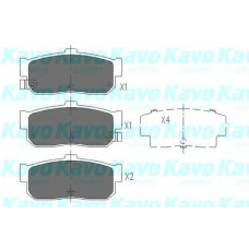 KBP-6513 KAVO PARTS Комплект тормозных колодок, дисковый тормоз