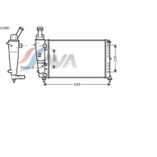 LC2082 AVA Радиатор, охлаждение двигателя