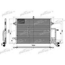 PRS1101 PATRON Конденсатор, кондиционер