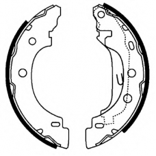 8DB 355 002-241 HELLA PAGID Комплект тормозных колодок