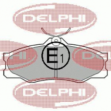 LP548 DELPHI Комплект тормозных колодок, дисковый тормоз