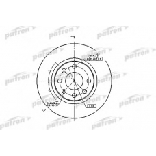 PBD1625 PATRON Тормозной диск