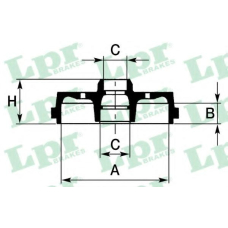 7D0095 LPR Тормозной барабан