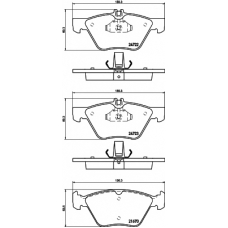 8DB 355 014-291 HELLA PAGID Комплект тормозных колодок, дисковый тормоз