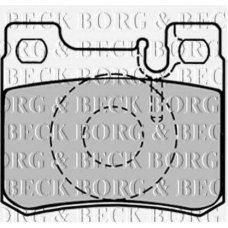 BBP1495 BORG & BECK Комплект тормозных колодок, дисковый тормоз