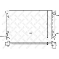 10-25049-SX STELLOX Радиатор, охлаждение двигателя