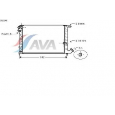 CN2148 AVA Радиатор, охлаждение двигателя