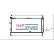 0607101 KUHLER SCHNEIDER Радиатор, охлаждение двигател