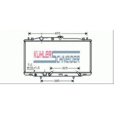 0101001 KUHLER SCHNEIDER Радиатор, охлаждение двигател