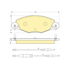 6114494 GIRLING Комплект тормозных колодок, дисковый тормоз