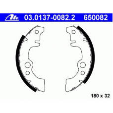 03.0137-0082.2 ATE Комплект тормозных колодок