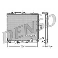 DRM45020 DENSO Радиатор, охлаждение двигателя