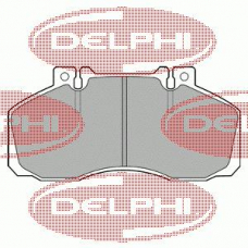 LP662 DELPHI Комплект тормозных колодок, дисковый тормоз