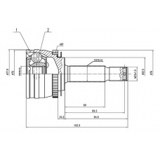 AW1510658A AYWIPARTS Шарнирный комплект, приводной вал