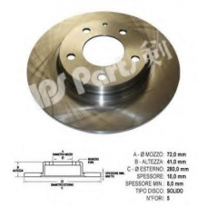 IBP-1397 IPS Parts Тормозной диск
