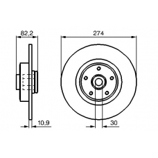 0 986 479 273 BOSCH Тормозной диск