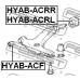 HYAB-ACRR FEBEST Сайленблок задний переднего правого рычага