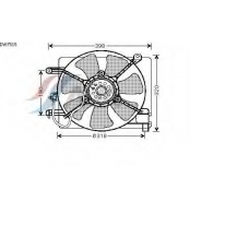 DW7515 AVA Вентилятор, охлаждение двигателя