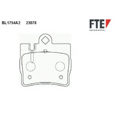 BL1754A2 FTE Комплект тормозных колодок, дисковый тормоз