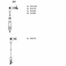 257 BREMI Комплект проводов зажигания