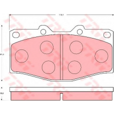 GDB7068 TRW Комплект тормозных колодок, дисковый тормоз