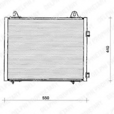 TSP0225222 DELPHI Конденсатор, кондиционер