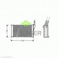 32-0030 KAGER Теплообменник, отопление салона