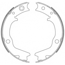 BSA2185.00 OPEN PARTS Комплект тормозных колодок