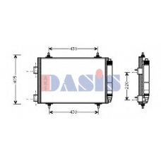 162004N AKS DASIS Конденсатор, кондиционер