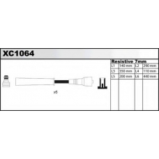 XC1064 QUINTON HAZELL Комплект проводов зажигания