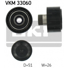 VKM 33060 SKF Паразитный / ведущий ролик, поликлиновой ремень