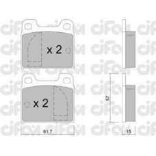 822-008-0 CIFAM Комплект тормозных колодок, дисковый тормоз