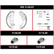 SPK 3138.02 ROADHOUSE Комплект тормозов, барабанный тормозной механизм