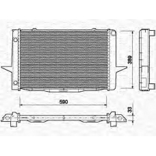 350213732000 MAGNETI MARELLI Радиатор, охлаждение двигателя