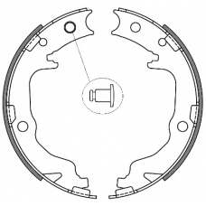 4641.00 ROADHOUSE Комплект тормозных колодок, стояночная тормозная с