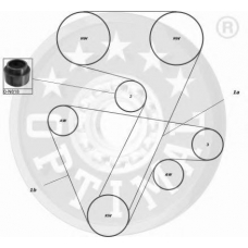 SK-1050 OPTIMAL Комплект ремня грм