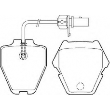 BP1488 QUINTON HAZELL Комплект тормозных колодок, дисковый тормоз