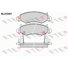 BL2434A1 FTE Комплект тормозных колодок, дисковый тормоз
