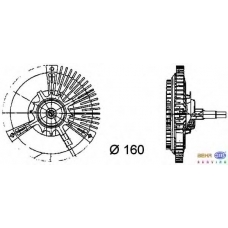 8MV 376 731-131 HELLA Сцепление, вентилятор радиатора