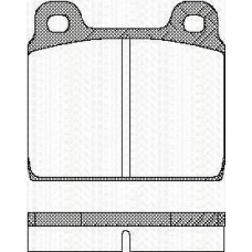 8110 10203 TRISCAN Комплект тормозных колодок, дисковый тормоз