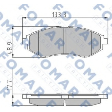 FO 923181 FOMAR ROULUNDS Комплект тормозных колодок, дисковый тормоз